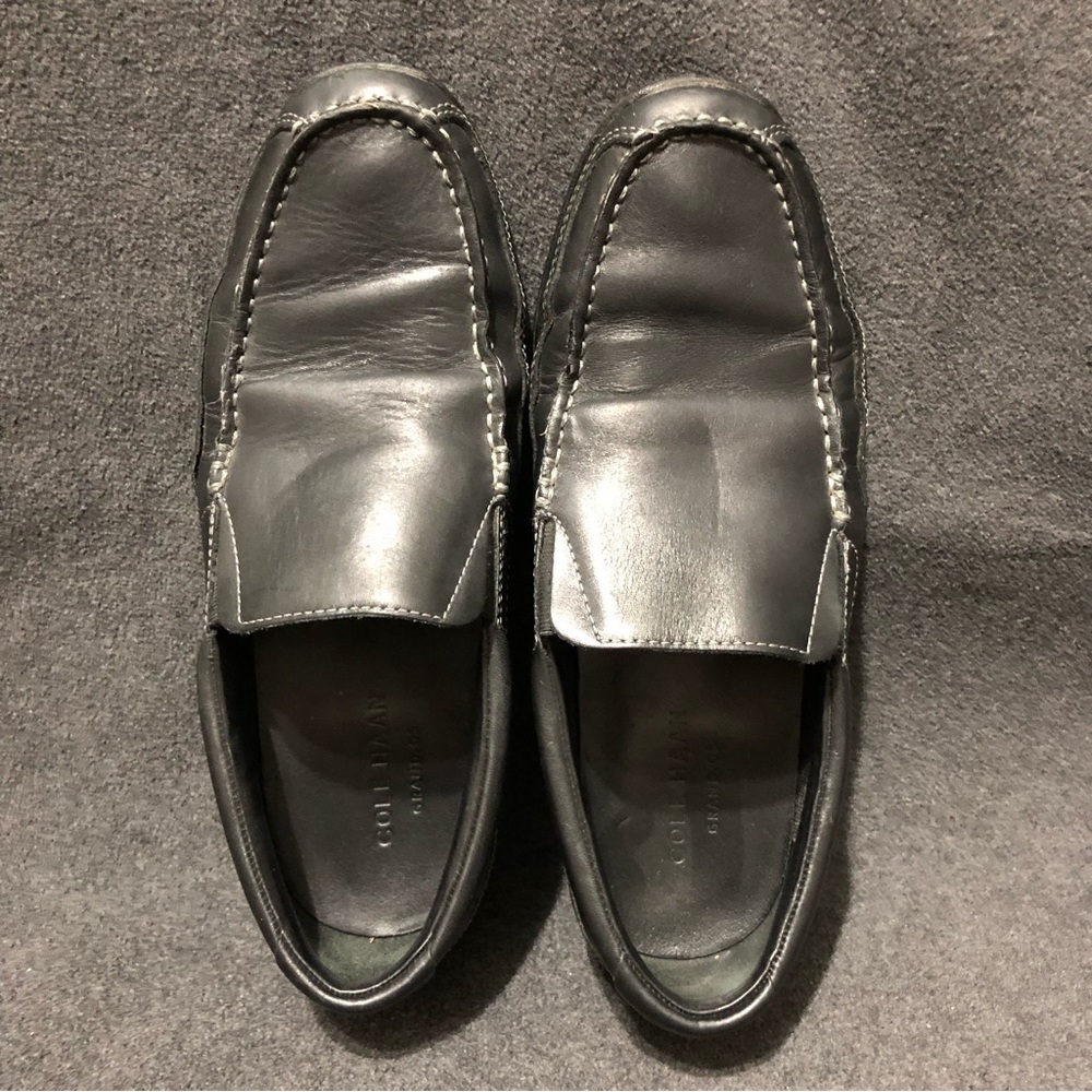Cole Haan Grand OS Mens Size 8.5 Hughes Venetian Black Loafers Shoes - Picture 5 of 9